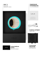 Аквамариновый клиторальный стимулятор Lelo Ora 3