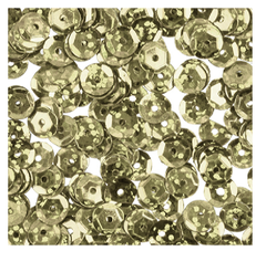 Пайетки "Zlatka" россыпью ZC 6 мм 5 х 10 г №09 золото