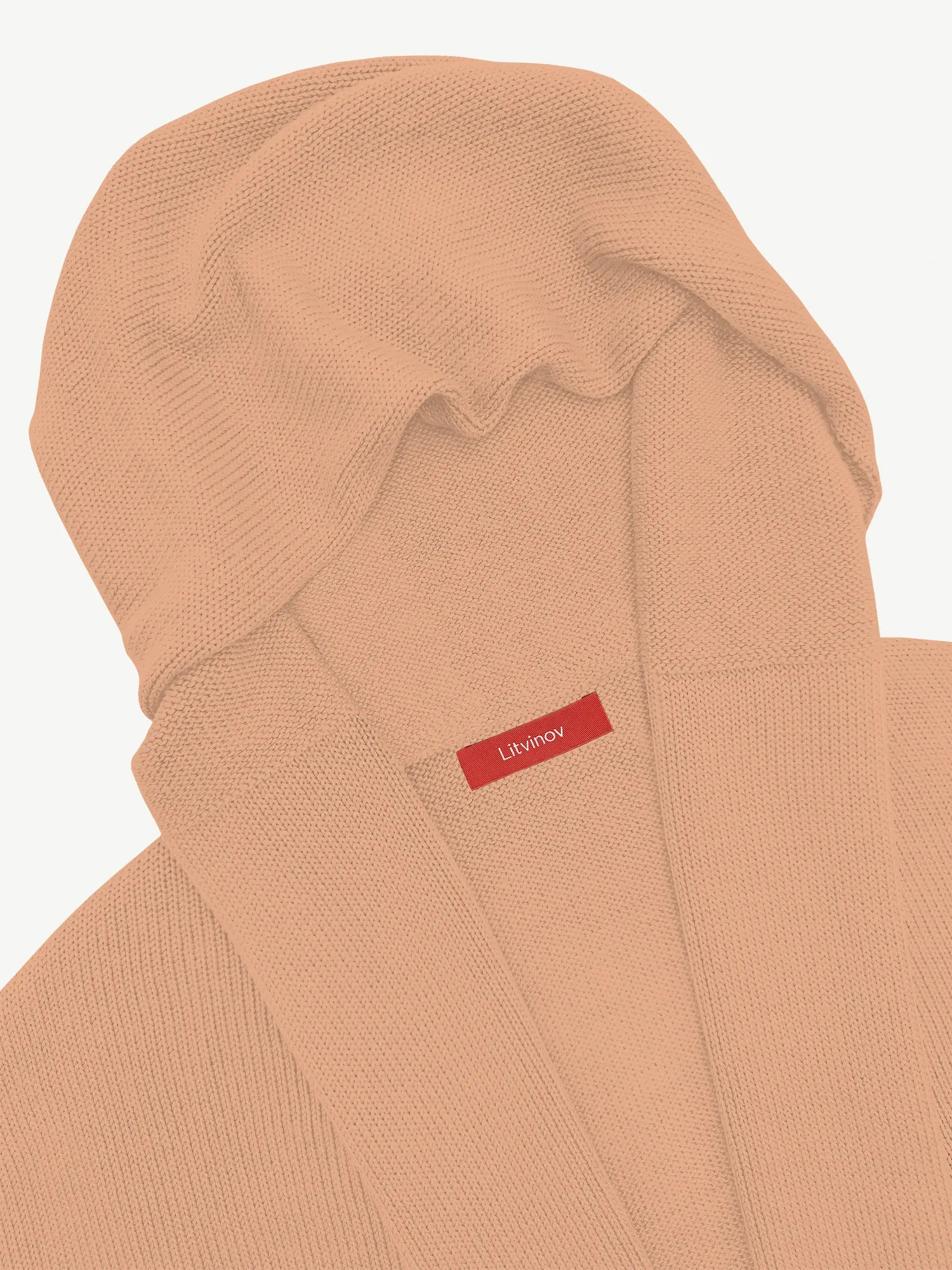 Кардиган с капюшоном из шелка