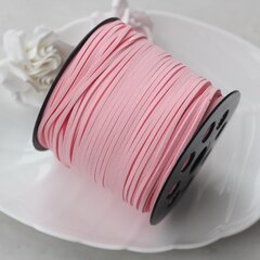 Шнур замшевый (искусственный), розовый, 2,3*1 мм, 1 метр, ШН009