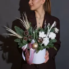 Новогодняя композиция Снежный лес