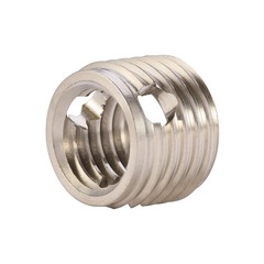 Вставка резьбовая М 8,0х1,25 (Самонарезная, нерж. сталь, отв.) 6h L=9мм H-Tools 9791080HT