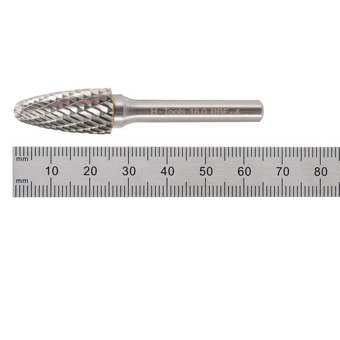 Бор-фреза твердосплавная F(RBF) 16,0x25x65x6мм HM H-Tools 116034HT