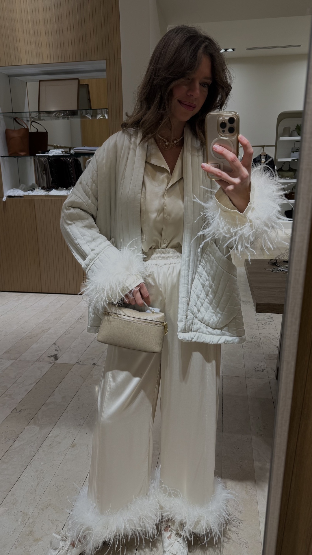 Стёганное кимоно из вискозы