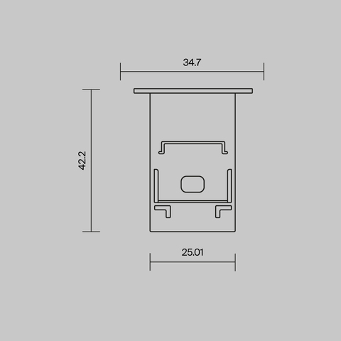 Комплект заглушек Maytoni (для профиля 35×42) 2 шт., ALM-3542-B-EC 642054