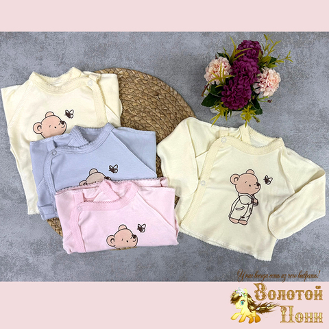 Распашонка царапки/швы наружу (0-3) 260113-Q4104