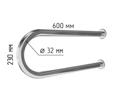 Доступная страна 8071-600 Поручень для раковины двухопорный 600мм Ø 32 фото