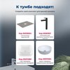Aquanet 336550 Тумба Бруклин 82 2 ящ. цв. белый глянец (336550)