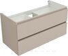 Aquanet 344756 Тумба с раковиной Вега 2.0 100 2 ящ. цв.бежевый (раковина Ирис) (344756)