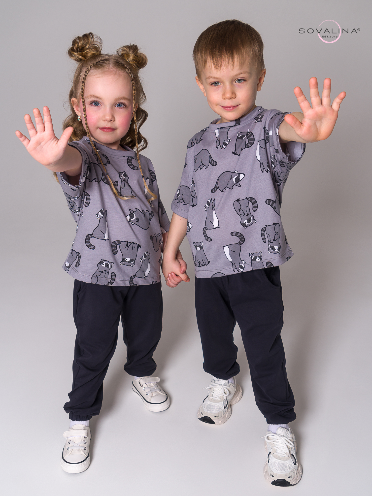 Костюм Daily men енотики серые-антрацит