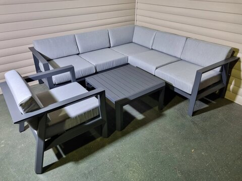 Комплект мебели из алюминия Graphite V 80