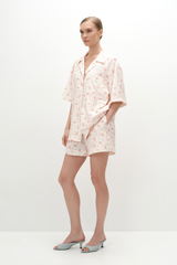 Шорты на резинке в цветы