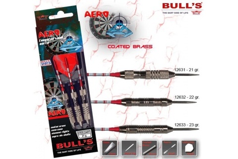 Дротики для дартса (3шт.) Bull’s Aero, латунь, 21g (артикул 12631)