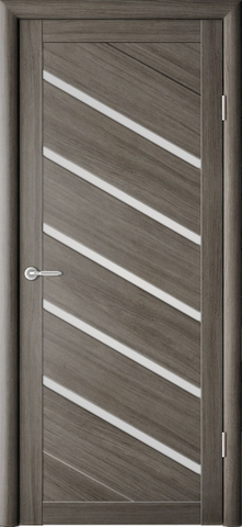 Дверь ALBERO Сингапур-5  (серый кедр, остекленная экошпон), фабрика Фрегат