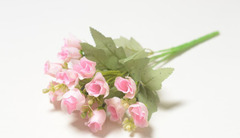 Розы искусственные нежные, 5 веток, 30 см.