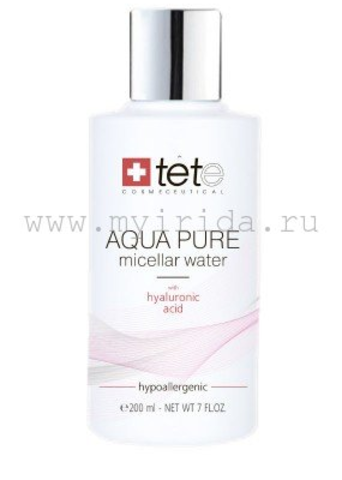 Мицеллярная вода с гиалуроновой кислотой /AQUA PURE Micellar water/ 200 мл.