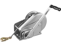 ЗУБР 1.3 т, 8 м, ручная барабанная подъемная тросовая лебедка, Профессионал (43117-1.3)