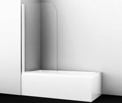 WasserKRAFT Leine 35P01-80WHITE Стеклянная шторка на ванну фото