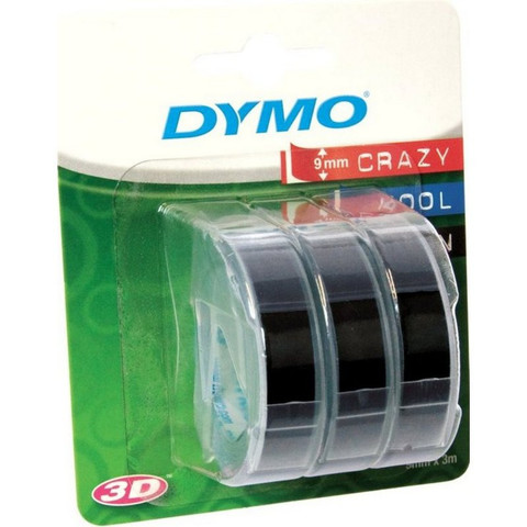 Картридж для принтера этикеток DYMO S0847730 (9 мм x 3 м, цвет ленты черный, шрифт белый)