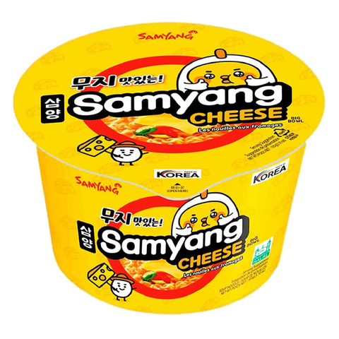Лапша со вкусом сыра Samyang Cheese big bowl, 105 гр