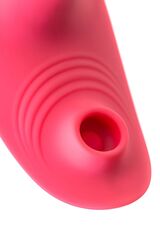 Розовый вибровкладыш в трусики с вакуум-волновой стимуляцией Xiari - 