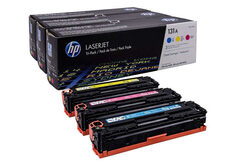 Картридж HP U0SL1AM (131A) - набор цветных картриджей для принтеров HP LaserJet Pro 200 Color M251, M276 (CF211A + CF212A + CF213A 3 х 1500 стр.)
