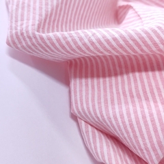 Варёный хлопок "Ярко-розовая полоска", 2 мм