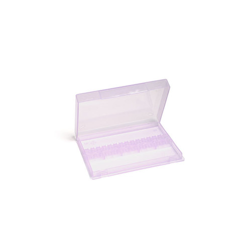 TNL, Контейнер для фрез пластиковый прозрачно-сиреневый