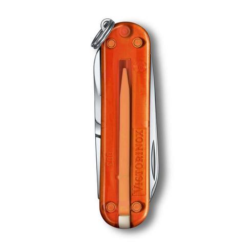 Нож-брелок Victorinox Classic SD Transparent Colors, Fire Opal (0.6223.T82G)