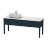Duravit Luv База напольная, 743x1788x570, 2 выдв.ящика, раковина слева, цвет темно-синий шелковисто-матовый LU9563L9898