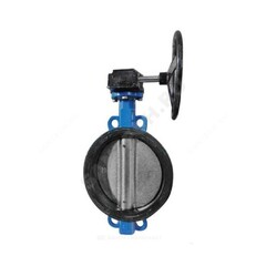 Затвор дисковый поворотный чугун Ду 100 Ру16 межфл с редуктором Китай