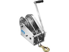 ЗУБР 1.3 т, 8 м, ручная барабанная подъемная тросовая лебедка, Профессионал (43117-1.3)