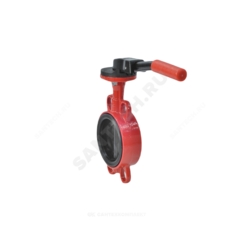 Затвор дисковый поворотный чугун ЗПВС-FL(w)-3-050-MN-Е Ду 50 Ру16 межфл с рукояткой диск чугун манжета EPDM Гранвэл ADL
