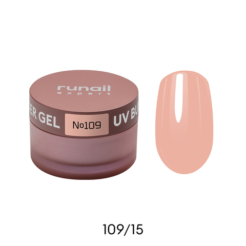 Гель моделирующий UV BUILDER GEL Runail Expert №109, 15г банка