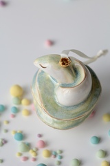 Фарфоровая елочная игрушка 