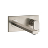 Gessi 44895#149 Gessi Emporio Via manzoni Bнешняя часть для настенного смесителя с длинным изливом, без донного клапана, цвет: Finox Brushed Nickel