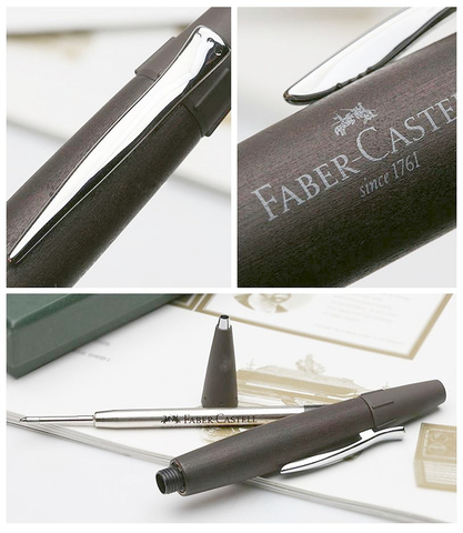 Ручка шариковая Faber-Castell E-Motion Wood Dark Chocolate Brown (148361)