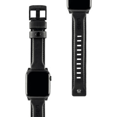 Ремень кожаный UAG для Apple Watch 44/42 черный (Black)