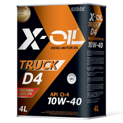 X-OIL Truck D4 10W40 CI -4 1л. синт.