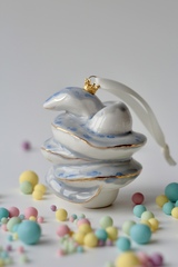 Фарфоровая елочная игрушка 