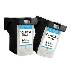 IC-CPG-50+CL-51_MP Комплект картриджей T2 для Canon: PG-50/CL-51, черный + цветной