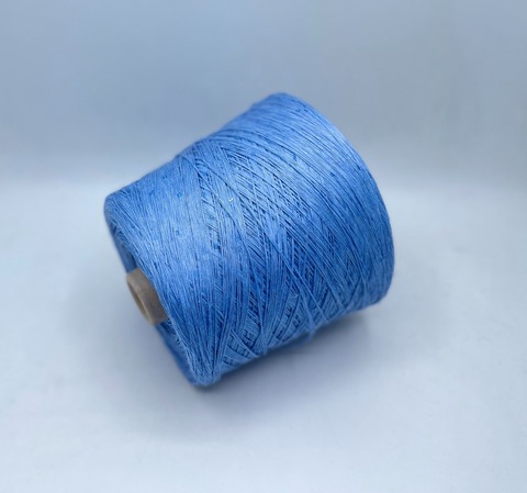 Filati Naturali (пр.Италия),art-Lino, 380м/100гр, 100%Лен+пайетки, цвет-Голубой, арт-28084