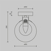 Настенный светильник Maytoni Basic form MOD521WL-01G1