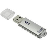 Флешка 8 GB USB 2.0 SmartBuy V-Cut (Серебро)