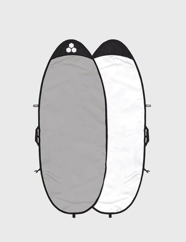 Channel Islands 8'6'' Feather Lite Longboard Bag, White/Silver
