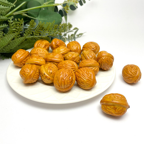 Грецкие орехи декоративные, муляжи, размер 32*27 мм, набор 20 орехов