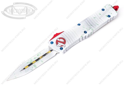 Нож Microtech Combat Troodon 142-1GBS Ghostbuster Slime White 