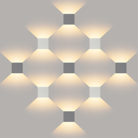 Уличный настенный светодиодный светильник Winner белый 1548 TECHNO LED