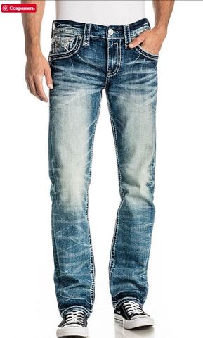 Rock Revival | Джинсы мужские LEEROY J200 Straight RP2357J200 перед
