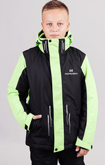 Детская горнолыжная куртка Nordski Jr.Extreme Black/Lime